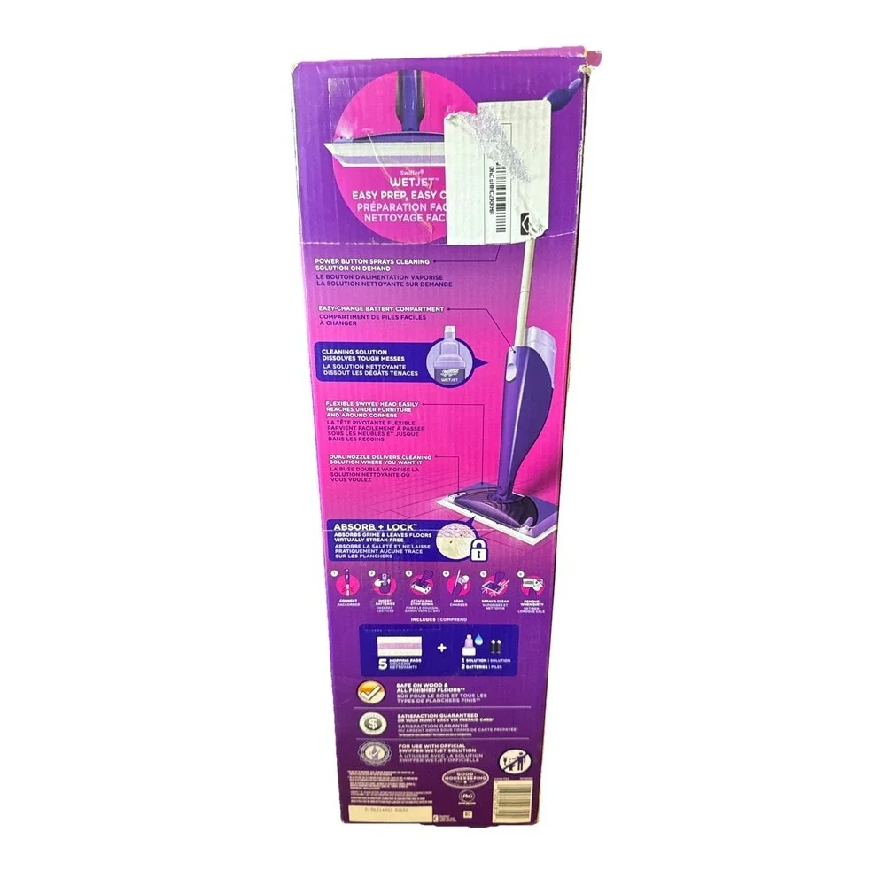 Swiffer Wet Jet Mop, Floor Cleaner for Mopping Wood, Laminate,Tile, Cleaning Set